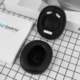 Geekria QuicFit Replacement Ear Pads for Edifier W860NB Pro Headphones (Not Compatible with Edifier W860NB Gen1), Repair Parts (Black)