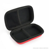 Geekria Shield Hard Shell Earbuds Carrying Case Compatible with TOZO T10, Bose SoundSport Free, Sony WF-1000XM3, WF-1000X, Wireless Earbuds Travel Storage Bag with Mesh Pocket (Red)