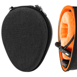 Geekria Shield Headphones Case for Bone Conduction Headphones, Replacement Hard Shell Travel Carrying Bag with Cable Storage, Compatible with Rumatas X6 max, Wigfar V18 and More (Dark Grey)