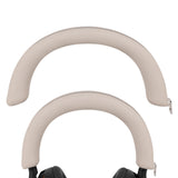 Geekria Silicone Headband Cover Compatible with Sony WH-1000XM5, WH1000XM5 Wireless Headphones, Head Top Cushion Pad Protector, Sweat Cover, Replacement Repair Part, Easy DIY Installation (Beige)
