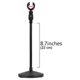 Geekria for Creators Gooseneck Tabletop Microphone Stand with Flexible Arm, Adjustable Desk Mic Holder with Weighted Base, Compatible with Shure KSM11, SM57, TONOR D5, K1