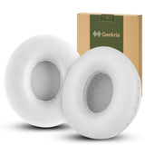 Geekria Replacement Ear Pads Compatible with Beats Solo HD On-Ear Headphones Ear Cushions, Repair Parts (White)