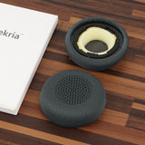 Geekria Mesh Fabric Replacement Ear Pads Compatible with Logitech Zone Wireless 2 Headphones Ear Cushions, Repair Parts (Titanium)