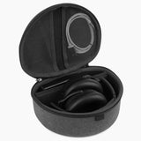 Geekria Shield Headphones Case Compatible with Skullcandy Riff 2, Riff, Crusher ANC/Evo, Hesh Evo/ANC, Replacement Hard Shell Travel Carrying Bag with Cable Storage (Dark Grey)