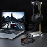 Geekria USB-C Boom Mic Cable Compatible with Soundcore Space One, Sony WH-1000XM6, ULT WEAR, Replacement Cord with Boom Microphone and Volume/Mute Control for Gaming & Meeting (5.6ft)