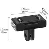 Geekria Magnetic Adapter Mount Compatible with Insta360 X5, X4 Air, Ace Pro 2, Ace Pro, Ace, Action Camera, Quick Release Adapter Accessories Suitable for Tripod, Selfie, Vlogging (Black)
