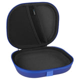 Geekria Shield Headphones Case Compatible with Sony MDR-ZX600, MDR-ZX330BT, MDR-ZX300, MDR-ZX110 Case, Replacement Hard Shell Travel Carrying Bag with Cable Storage (Blue)