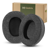 Geekria Comfort Linen Replacement Ear Pads for Audio-Technica ATH-M50XBT, M50xBT2, M50X, M40X, M30X, M20X, M10X, ATH-ANC9 Headphones, Repair Parts with Video Guide (Dark Grey)