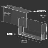 Geekria Console Dust Cover with Lock Compatible with Nintendo Switch, Switch OLED Charging Dock, Secure and Protect Gaming Consoles, Acrylic Anti Scratch Protective Display Box