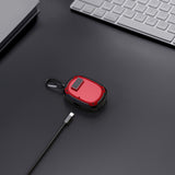 Geekria TPU Case Cover Compatible with Beats Studio Buds True Wireless Earbuds, Earphones Skin Cover, Protective Carrying Case with Keychain Hook, Charging Port Accessible (Black)