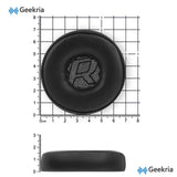 Geekria Replacement Ear Pads for Plantronics BackBeat FIT 500/ FIT 505 Headphones Ear Cushions, Repair Parts (Black)