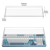 Geekria Keyboard Dust Cover, Clear Acrylic Keypads Cover for Computer Mechanical Keyboard, Compatible with RK ROYAL KLUDGE S98, AULA F99 Pro, EPOMAKER Galaxy100, Keychron Q5 Pro / Q5 Max