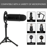 Geekria for Creators Microphone Shock Mount Compatible with Blue Yeti, Yeti X, Yeti Pro, Yeticaster, Snowball, Snowball ICE, Mic Anti-Vibration Suspension Adapter Clamp Black