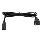 Geekria IEC320 C7 to NEMA 1-15P Replacement Power Cord, 2 Prong AC Power Cable Compatible with Sony PS5/4/3/2 Slim, Microsoft Xbox One S/X/Series S Console (2 Pack, 5 ft)