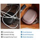 Geekria Shield Earbuds Case Compatible with JBL Vibe Buds 2, Tune Beam, Vibe Beam 2, Tune Buds 2 True Wireless Earbuds, Replacement Hard Shell Travel Carrying Bag with Cable Storage (Pink)
