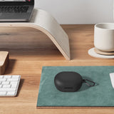 Geekria Silicone Case Cover Compatible with Bose New QuietComfort True Wireless Earbuds, Protective Earphones Skin Cover with Keychain Hook, Charging Port Accessible, Front LED Visible (Black)