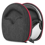 Geekria Shield Headphones Case Compatible with Sony NZONE H9, INZONE H7, INZONE H5 Case, Replacement Hard Shell Travel Carrying Bag with Cable Storage (Dark Grey)