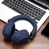 Geekria Silicone Headphone Cover Kits Compatible with Sony WH-1000XM5, WH1000XM5 Wireless Headphones, Scratch Protection Case / Earpieces Cover / Headband Cover / Skin Protector (Blue)