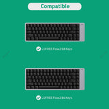 Geekria Slim Keyboards Carrying Case, Compatible with LOFREE Flow2 84 Keys / Flow2 68 Keys, EVA Hard Shell Travel Bag (Dark Grey)