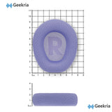 Geekria Comfort Mesh Fabric Replacement Ear Pads for JBL Quantum 100 Headphones Ear Cushions, Repair Parts (Purple)