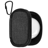 Geekria Earbuds Carrying Pouch Compatible with Audio-Technica ATH-TWX9MK2, Logitech G FITS True Wireless, Replacement Protective Travel Pouch Bag with Cable Storage (Dark Grey)