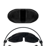 Geekria Velour Headband Pressure Relief Pad Compatible with AKG K701, SONY MDR-7506, AUNE AR5000, HIFIMAN Arya, Lightspeed Zulu 3 and Lightspeed Sierra, Bose A20 X A10 Headphones ( Black )