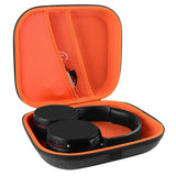 Geekria Shield Headphones Case Compatible with Sony WH-CH710, WH-XB910N, WH-1000XM5, WH-1000XM4, WH-ULT900N Case, Replacement Hard Shell Travel Carrying Bag with Cable Storage (Dark Grey)
