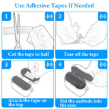 Geekria Silicone Case Cover Compatible with Sony LinkBuds Fit WF-LS910N, True Wireless Earbuds, Protective Earphones Skin Cover with Keychain Hook, Charging Port Accessible (White)