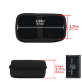 Geekria Nylon Speaker Case Cover, Compatible with Marshall Emberton II, Replacement Hard Shell Portable Speaker Protective Carrying Bag with Cable Storage (Black)