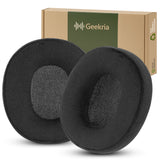 Geekria Comfort Velour Replacement Ear Pads for SteelSeries Arctis 1/ 3/ 5/ 7/ 7+/ 7P/ 7P+/ 7X/ 7X+/ 9/ 9X, Arctis Pro/ Prime Headphones Ear Cushions (Black)