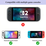 Geekria Protective Case Cover Compatible with Nintendo Switch & Switch OLED Controllers, with Ergonomic Design, Shock-Absorption and Anti-Scratch, Easy Installation (Clear)