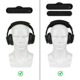 Geekria Medium Velour Hook and Loop Headband Cover + Pad Set Protector No Tool Needed Compatible with Medium-Sized Headphones (Fits 2.5-3.5 cm Headbands) (Black)