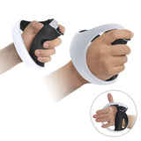 Geekria Anti-Slip Silicone Pad Compatible with Sony PSVR 2, PlayStation VR2 Grip Covers, Controller Handle Protector Sticker, Button Protection Pad Kit (Black)