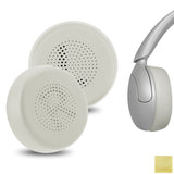Geekria QuickFit Replacement Ear Pads Compatible with JLab Go Lux ANC Wireless Headphones, Ear Cushions, Repair Parts (Cloud White)
