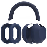 Geekria Silicone Headphone Cover Kits Compatible with Sony WH-1000XM5, WH1000XM5 Wireless Headphones, Scratch Protection Case / Earpieces Cover / Headband Cover / Skin Protector (Blue)