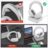 Geekria Magnetic Charging Stand Compatible with Sony WH-1000XX 1000X THE COLLEXION Headphones, 3D-Printed Resin Dock with 2 USB-C Magnetic Tips and 6.2 ft USB-A Cable, Grey