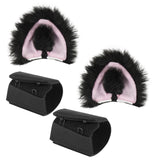 Geekria NOVA Headphone Beam Strap+Cat Ears Attachment Compatible with Bose, Sony, Skullcandy, Beats, Marshall Headphones, Easy DIY Installation, Comfortable & Stylish (Black+Pink)