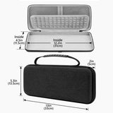 Geekria Hard Shell Travel Carrying Case, EVA Protective Bag Compatible with Blackmagic Design ATEM Mini Pro (Dark Gray)