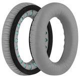 Geekria Headphone Replacement for BOSE QuietComfort QC35, QC25, QC2, QC15 Replacement Ear Pad and Headband Pad/ Ear Cushion + Headband Cushion/ Repair Parts Suit (Grey Silver)