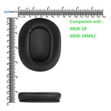 Geekria QuickFit Replacement Ear Pads for SONY MDR-1R, MDR-1RMK2 Headphones Ear Cushions, Headset Earpads, Ear Cups Cover Repair Parts (Black)