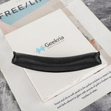 Geekria Protein Leather Headband Pad Compatible with Logitech G930, G430, F450, Headphones Replacement Band, Headset Head Cushion Cover Repair Part (Black)