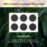 Geekria 60 Pieces Essential Oil Stickers for Headphones, Essential Oil Scented Patch for Gaming, Office, Personal Aroma, Relaxing, Refreshing (Eucalyptus Scent)