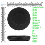 Geekria Sport Replacement Ear Pads for Beyerdynamic DT990 DT880 DT860 DT797 DT790 DT770 DT440 RSX700 MMX300 HS800 HS400 HS200 T90 T70 T5P Headphones Ear Cushions, Headset Earpads (Black)
