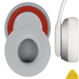Geekria QuickFit Replacement Ear Pads for Beats Solo2 Wireless (B0534) (Not Compatible with Beats Solo2Wired) On-Ear Headphones Ear Cushions (Grey)