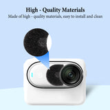 Geekria for Creators Microphone Wind Muff Compatible with Insta360 GO3, 3S Action Camera, Premium Wind Noise Reduction Cove, Mic Windscreen Foam (Per Box 6 Pcs)