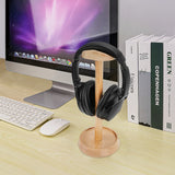 Geekria Wooden Headphones Stand for Over-Ear Headphones, Gaming Headset Holder, Desk Display Hanger with Storage Base Compatible with Sennheiser, Bose, Beats, Razer, HyperX, Sony (Beech)