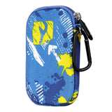 Geekria Shield Sports Earbuds Pouch, Earbuds Protective Case, In-Ear Headphones Travel Bag Compatible with Sony Walkman, Bose SoundSport, JBL EnduranceRUN, Plantronics, Sephia (Blue)