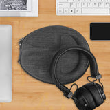Geekria Shield Headphones Case Compatible with Marshall Major V, Major IV, Major III, Major II, Mid ANC Case, Replacement Hard Shell Travel Carrying Bag with Cable Storage (Black Diamond)