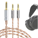 Geekria 4.4mm Balanced Cable Compatible with HIFIMAN SUNDARA, Edition XS, HE 400i/1000V2, Denon AH-D600/D7200, 6N OCC Braided Silver Plated Audio Cord (4.4mm to Dual 3.5mm Male/4.9ft)