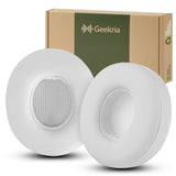 Geekria Replacement Ear Pads Compatible with Beats Solo 2 Wireless (B0534) (Not Compatible with Beats Solo2 Wired) On-Ear Headphones Ear Cushions, Repair Parts (White)